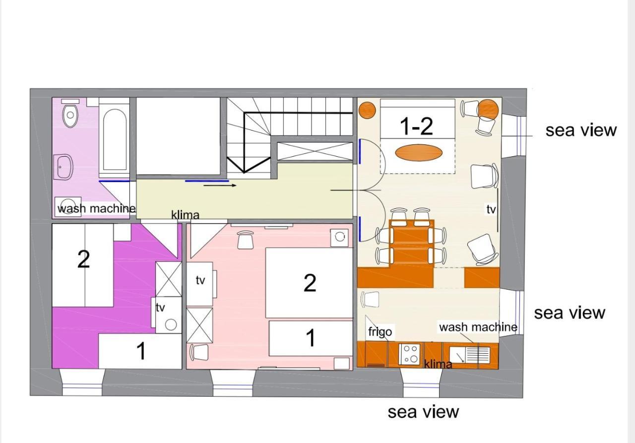 Heritage Bella Vista Apartments Trogir Exterior foto